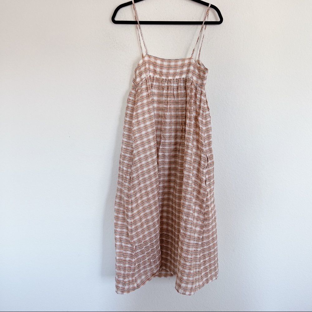 Autumn Adeigbo Hattie Midi Dress - Plaid Size US2 - Picture 12 of 12